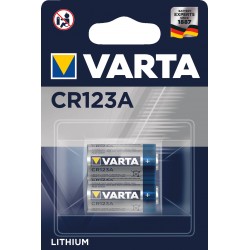 2 Piles CR123A Lithium Photo CR17345 3 Volts 1430 mAh Varta - 2