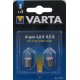 2 Ampoules Lampe Torche Argon Blanche 4,8 Volts 0,5 A-730 Varta - 1