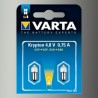 2 Ampoules Lampe Torche Type Krypton Blanche 4,8 Volts 0,75 A-Varta 792 - 2