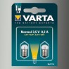 2 Ampoules Lampe Torche Type Normal Blanche 3,5 Volts 0,2 A-Varta 714 - 2