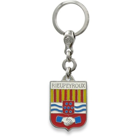 Porte-Clés de Collection Blason Ville de Rieupeyroux 12240 Made In France - 1