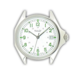 Montre de Travail en Acier Analogique Quartz Dateur Made In France