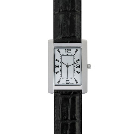 Montre Acier Rectangulaire Quartz 5ATM de Fabrication Artisanale Française