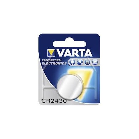 Pile Bouton CR2430 Lithium 3Volts 300 mAh Varta