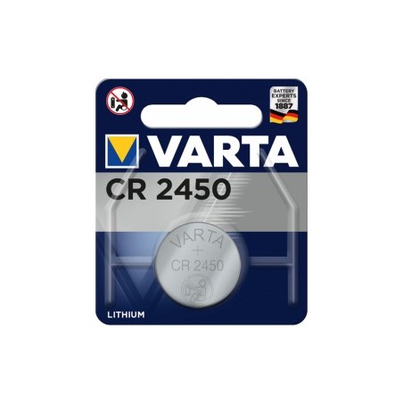 Pile Bouton CR2450 Lithium 3Volts 560 mAh Varta