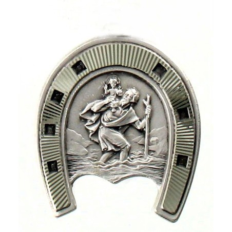 Magnet Médaille de Saint Christophe Fabrication Artisanale