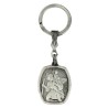 Porte Clés Médaille Argentée de Saint Christophe Fabrication Artisanale