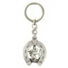 Porte Clés Médaille Argentée de Saint Christophe Fabrication Artisanale