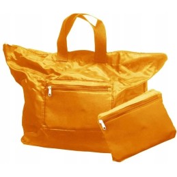 Sac Cabas de Courses Pliable Réutilisable et Esthétique Orange Clair de 25 litres