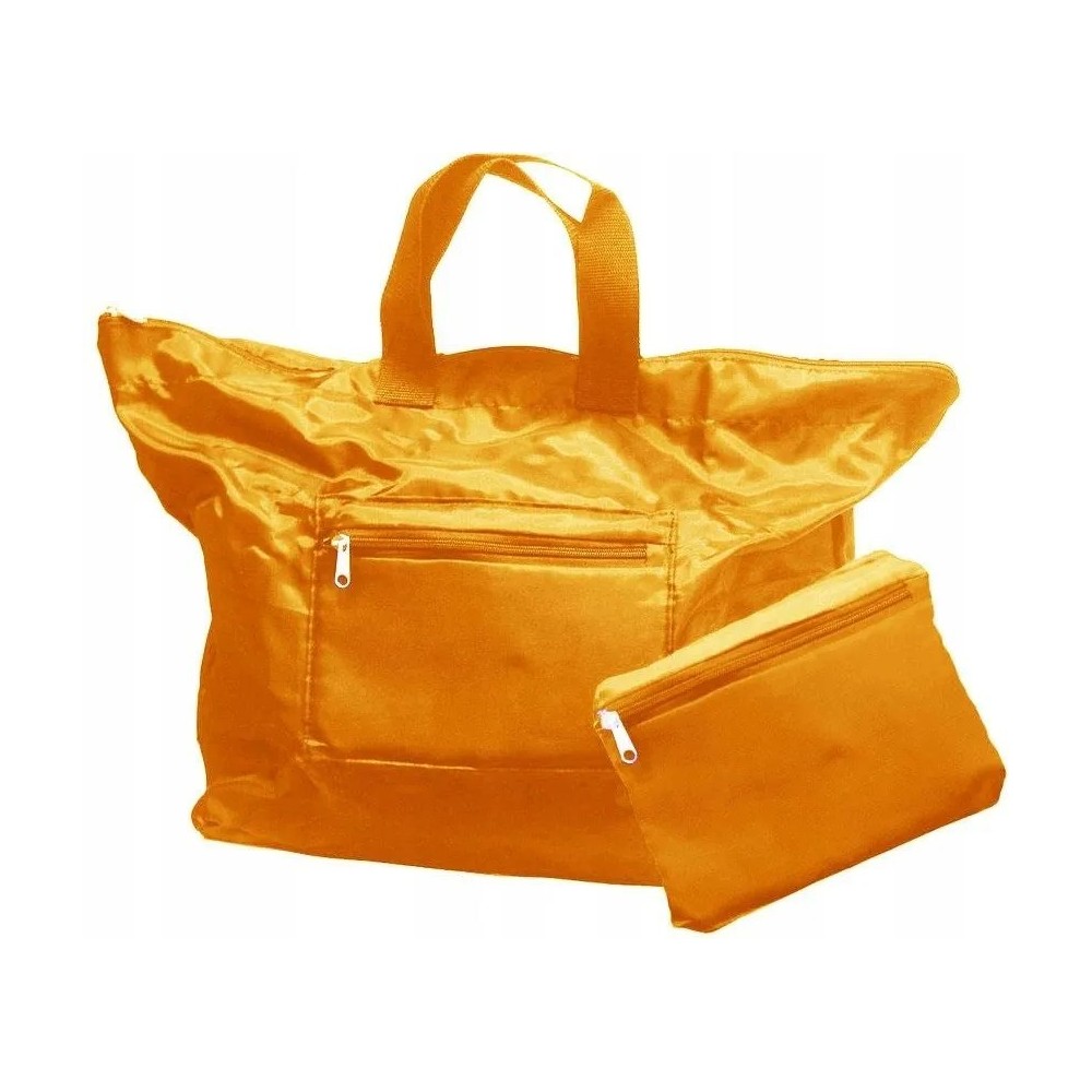Sac Cabas de Courses Pliable Réutilisable et Esthétique Orange Clair de 25 litres