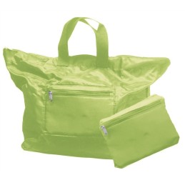 Sac Cabas de Courses Réutilisable et Esthétique Vert Clair 25 litres avec Pochette