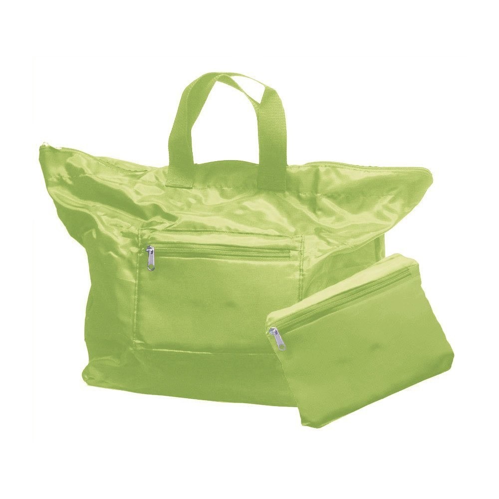 Sac Cabas de Courses Pliable Réutilisable et Esthétique Vert Clair 25 litres