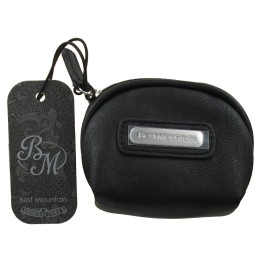 Porte-Monnaie en Simili Cuir Noir