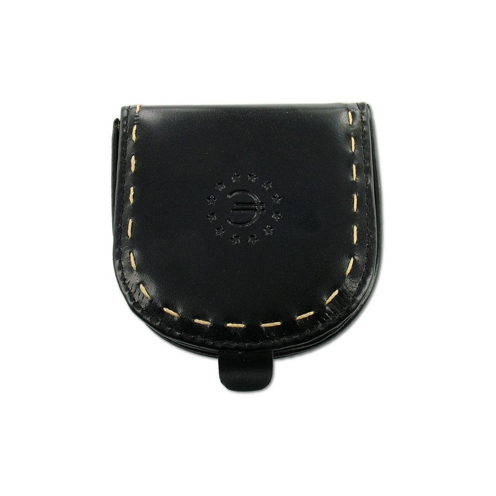 Porte-Monnaie Cuvette Noir en Simi Cuir