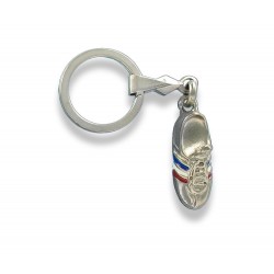 Porte clés chaussure de football en métal.Made In France Artisanal