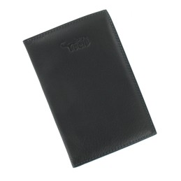 Porte Documents en Cuir Noir Véritable Toril 145x95x5mm