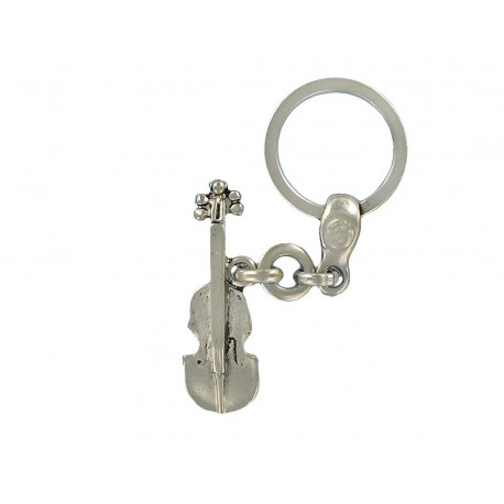 Porte clés violon en métal. Made In France Artisanal