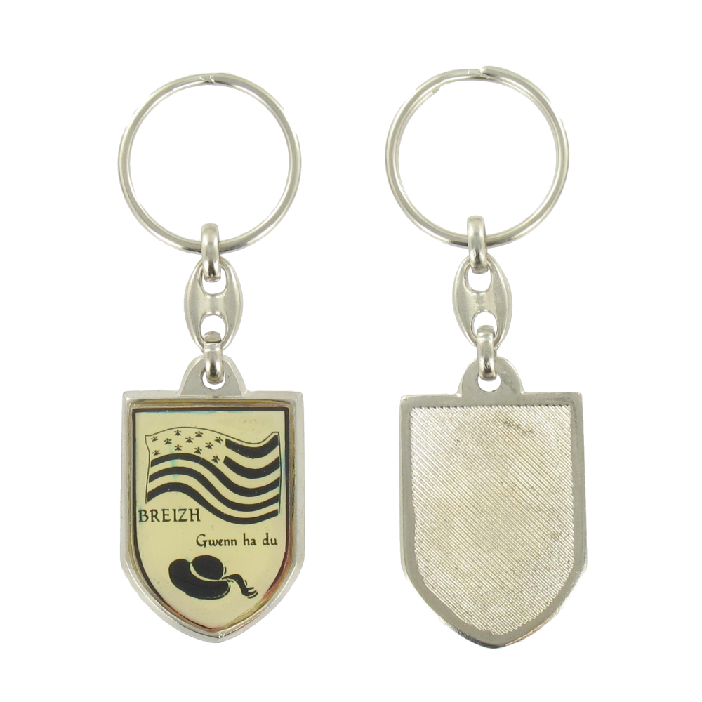 Porte-Clés Blason Symboles de Bretagne Fabrication Artisanale