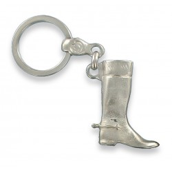 Porte clés botte de cavalier en métal. Made In France Artisanal