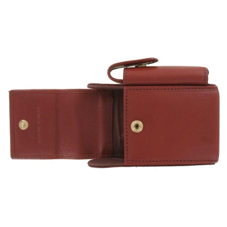 Etui à Cigarettes Marron Spirit en Cuir de Vachette 110x90x35mm